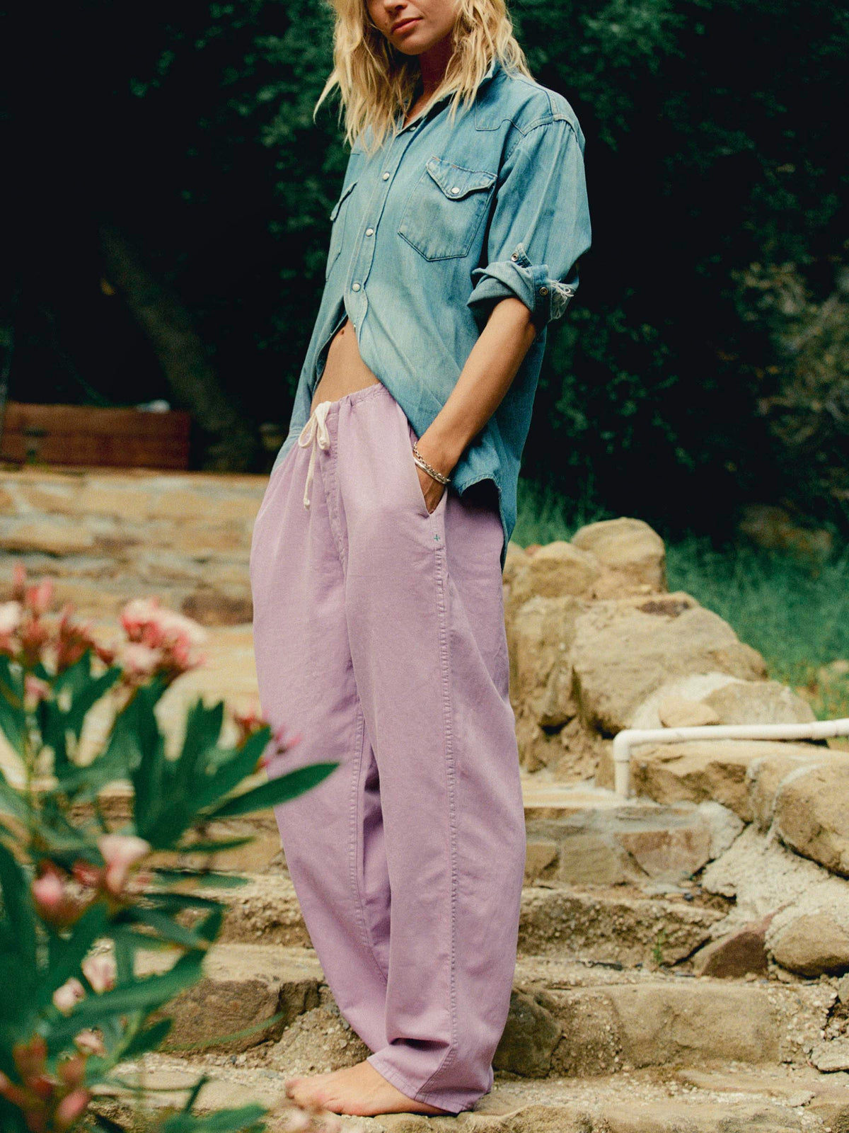 lounge pant in lilac