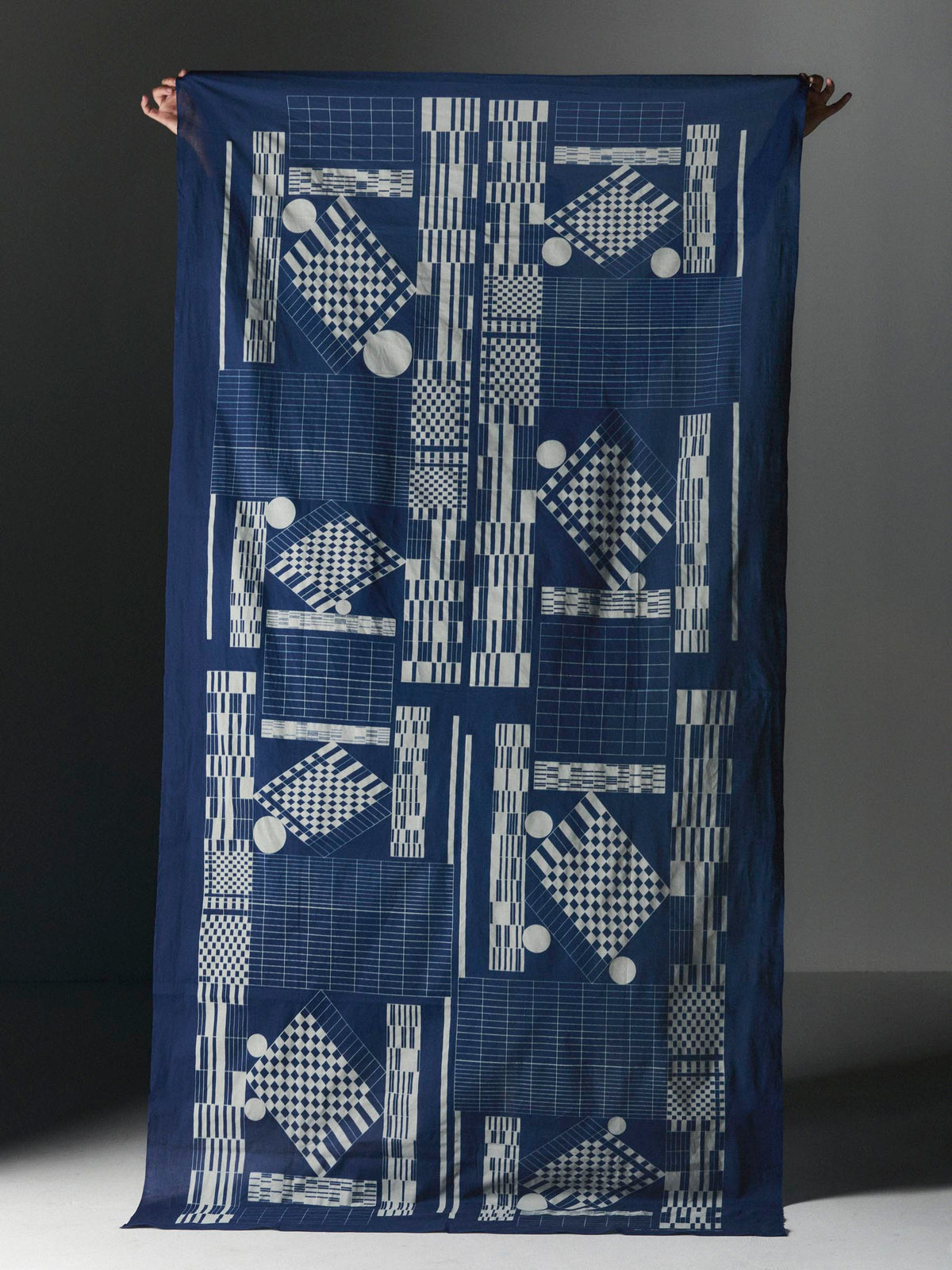 i+w x Three Looms indigo bandana scarf