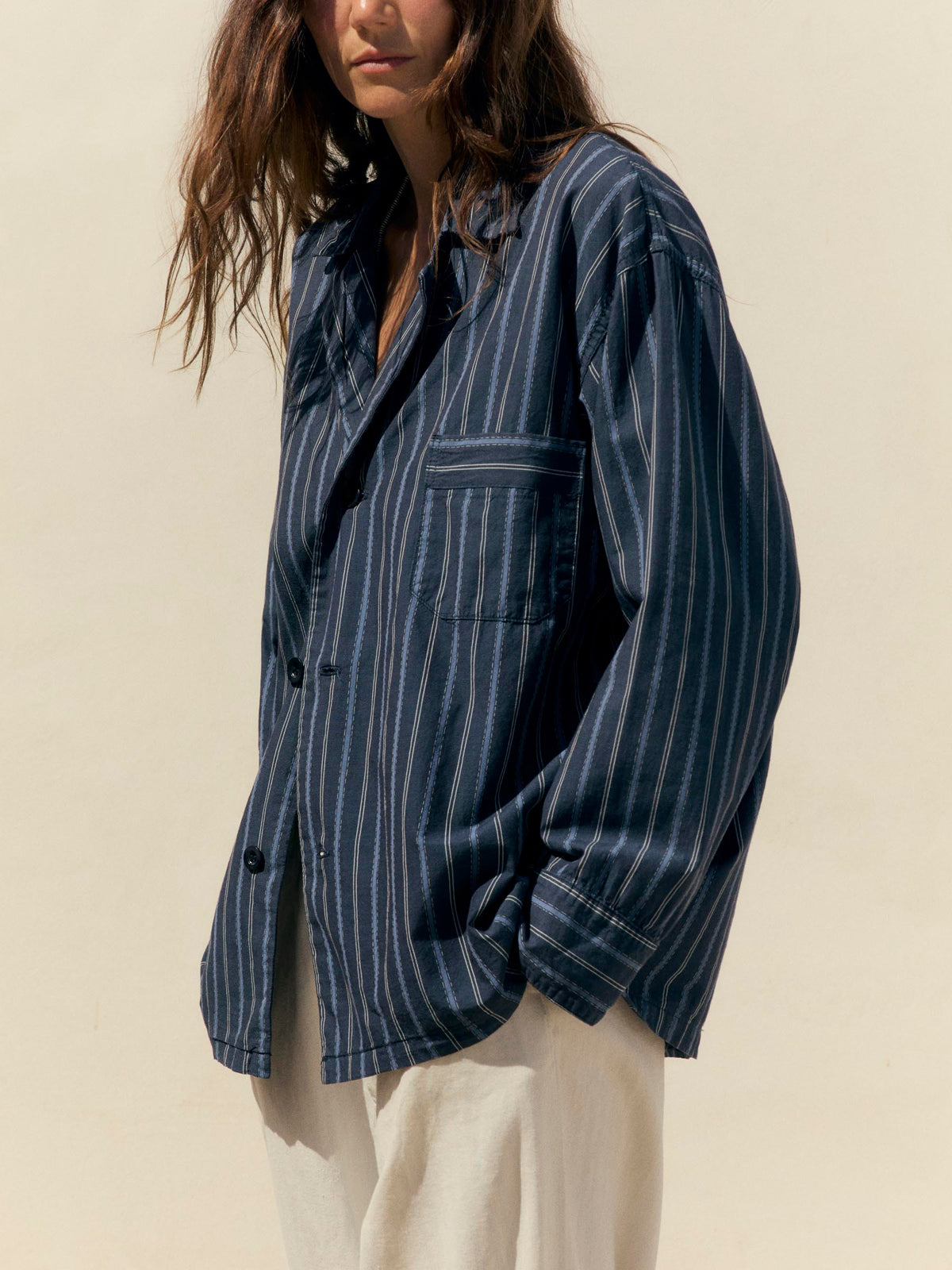 palmer blue striped button up