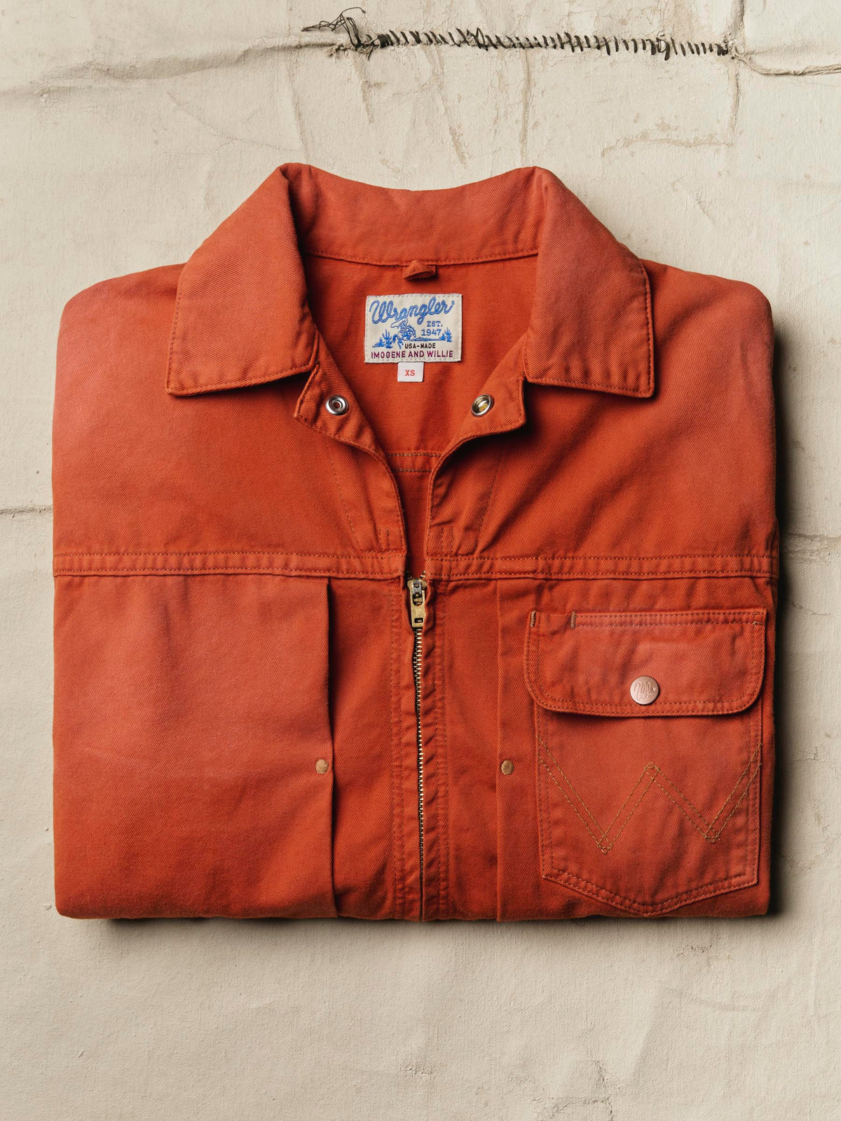 i+w x Wrangler 12MJZ sunfaded jacket