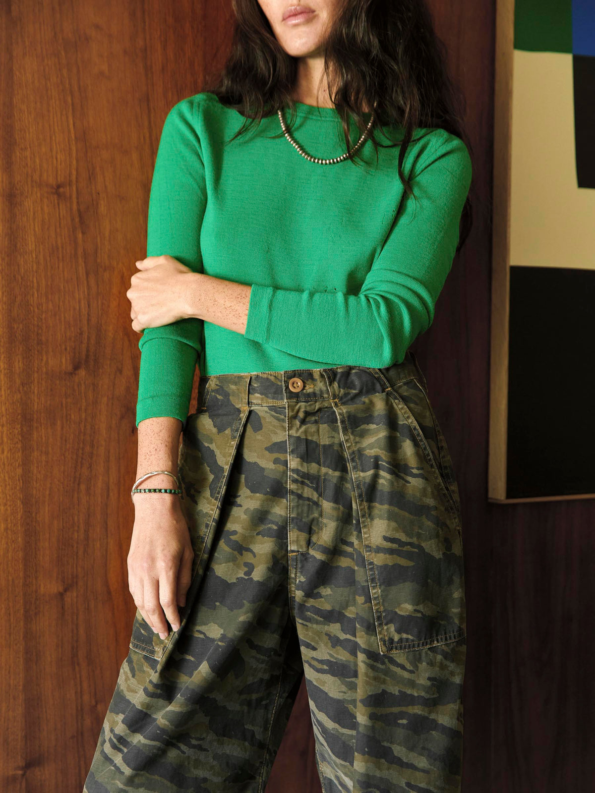 service trouser in brushstroke camo
