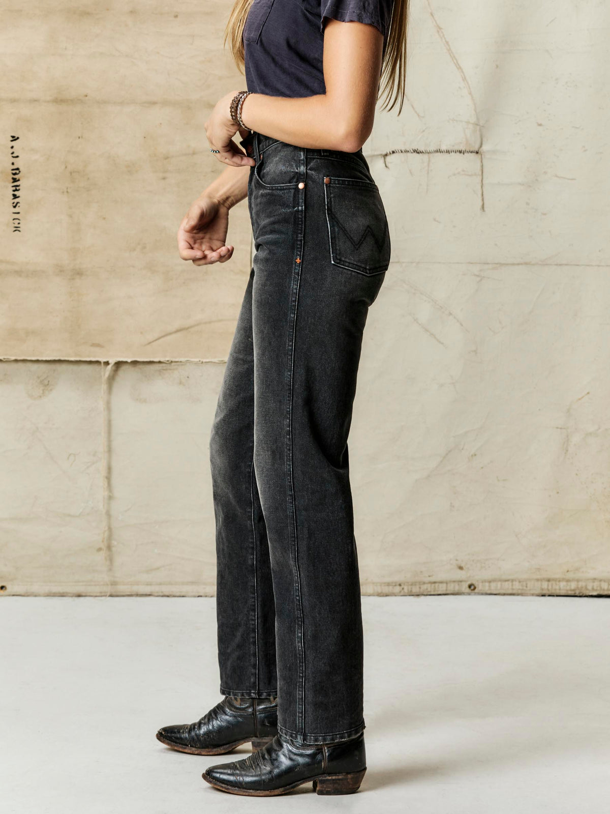 i+w x Wrangler 14MWZ washed black