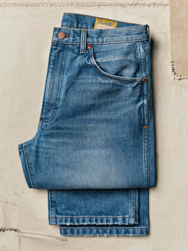 i+w x Wrangler 13MWZ washed indigo - Model