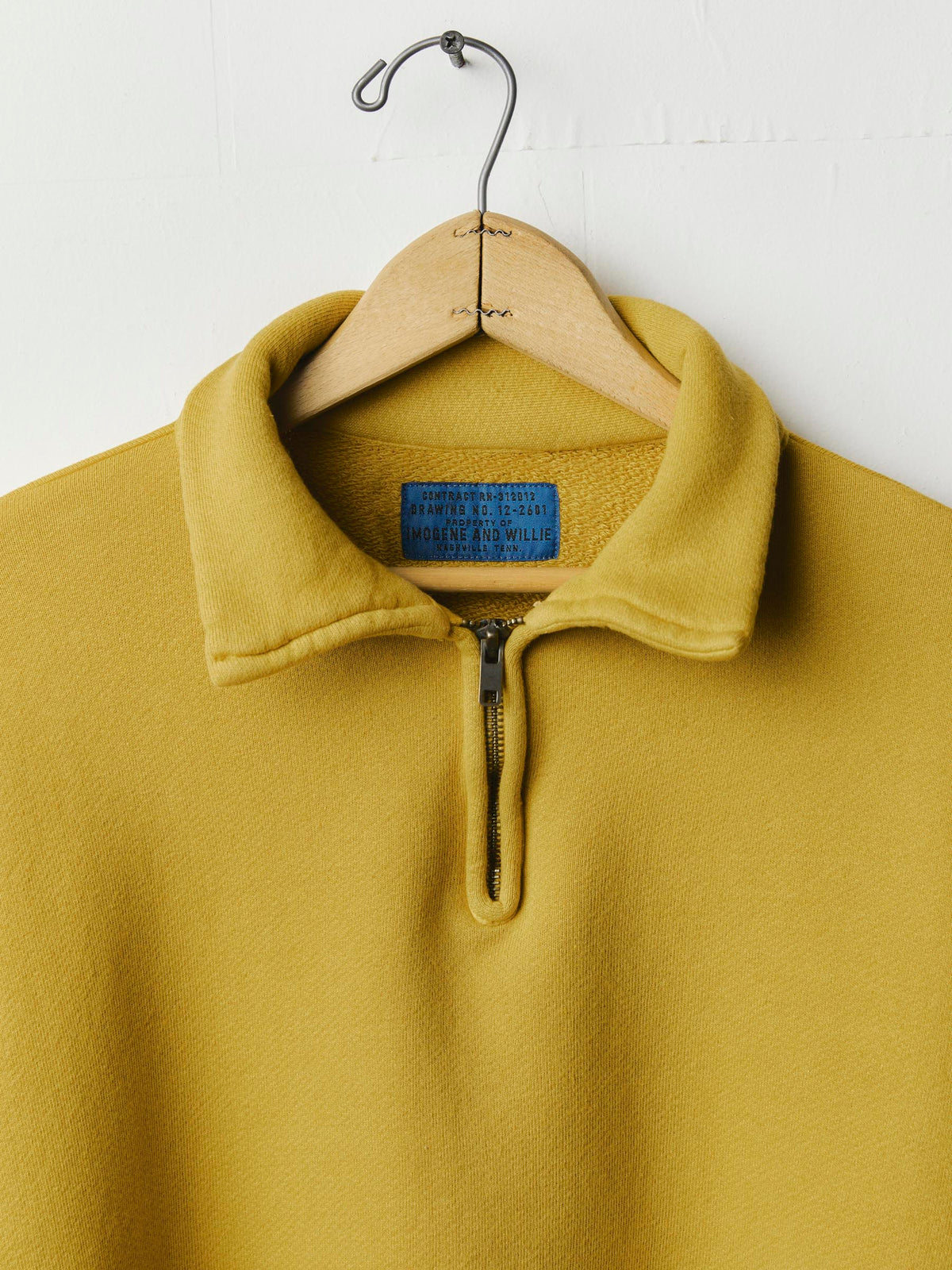 the quarter zip gold pullover