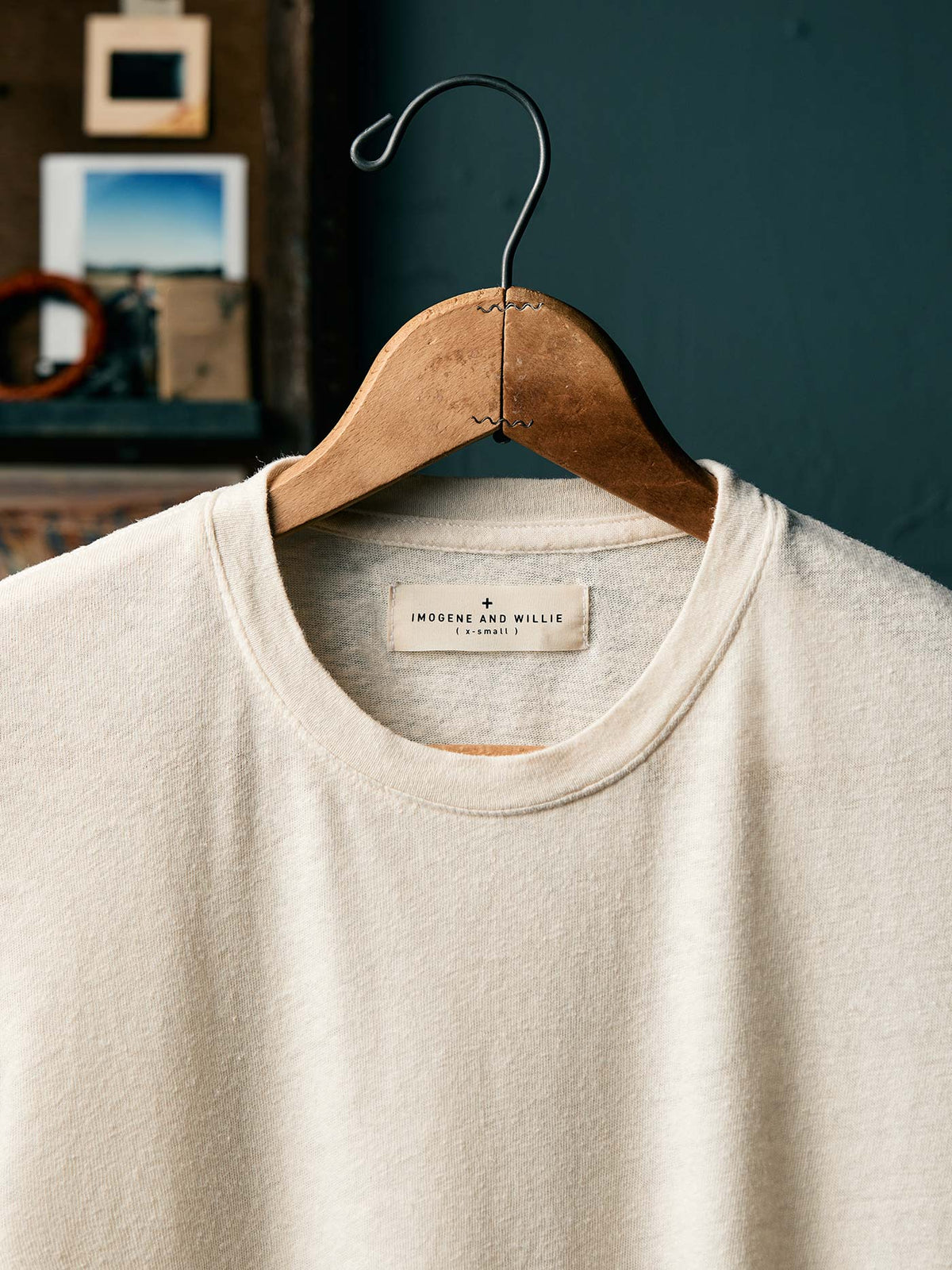 the cotton hemp tee in vintage white