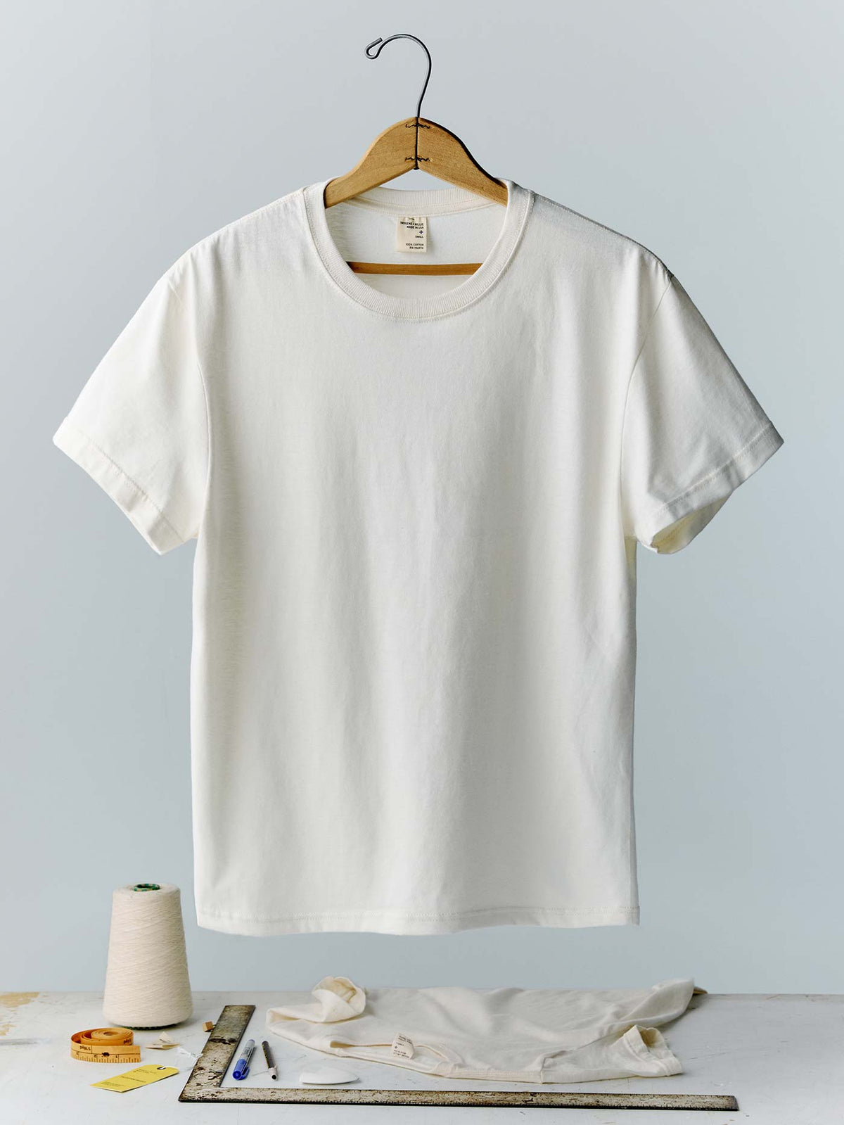 the cotton project tee in vintage white (2-pack)