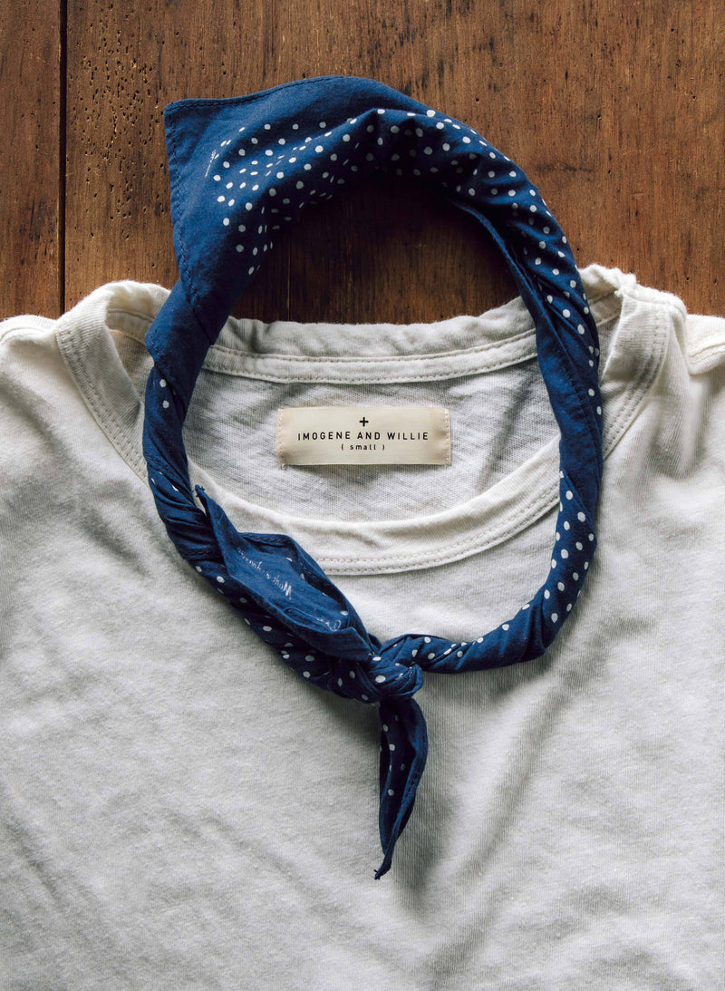 i+w vintage blue bandana - Model