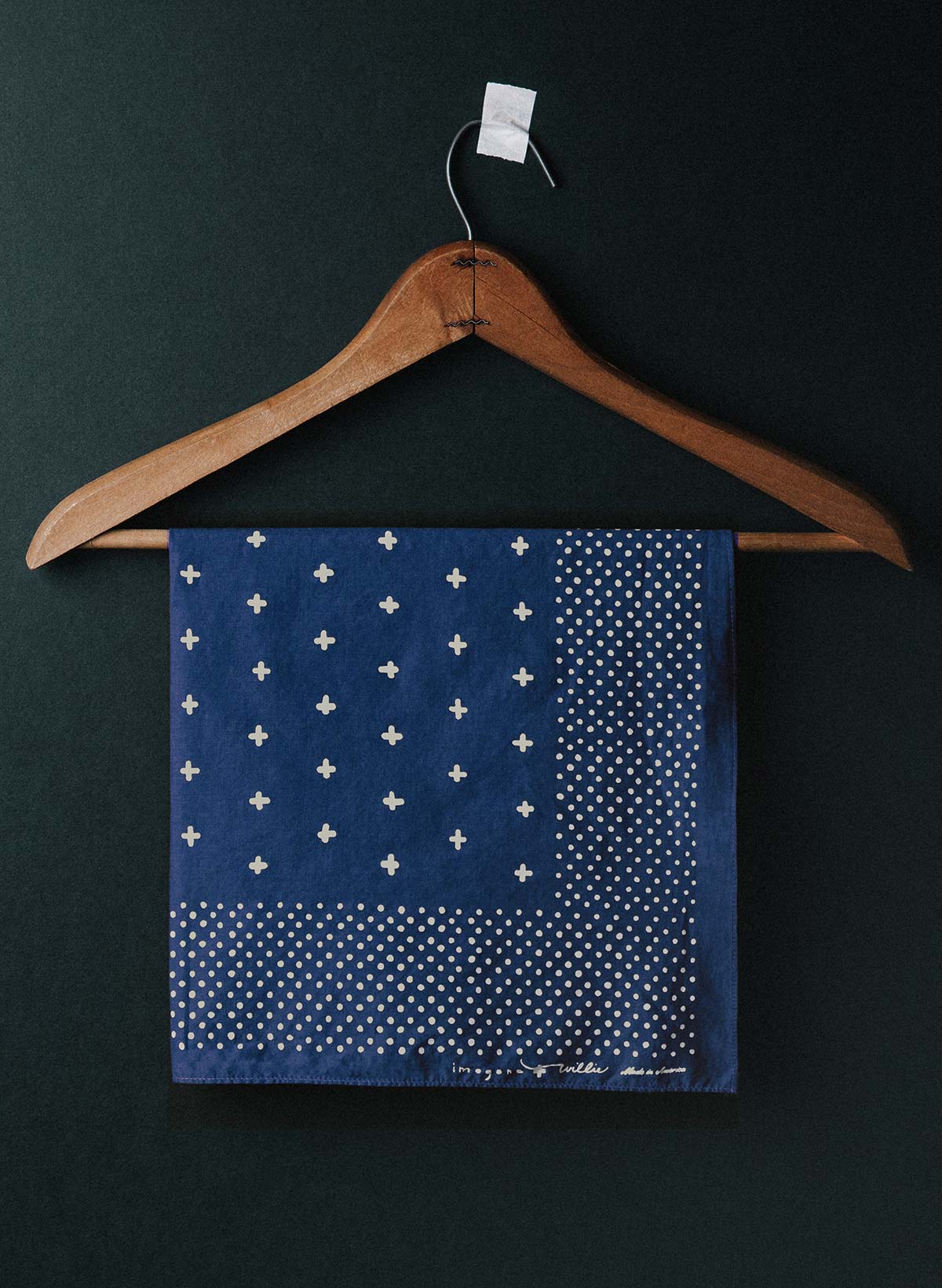 i+w vintage blue bandana