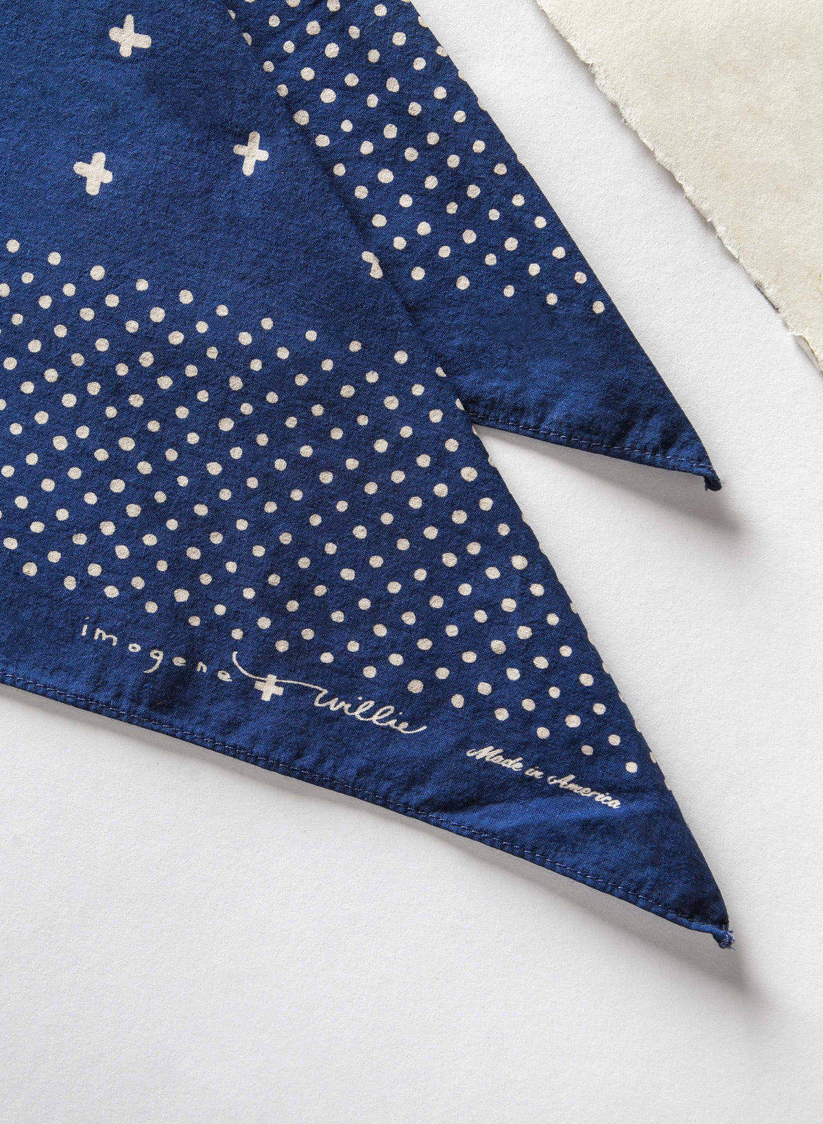i+w vintage blue bandana
