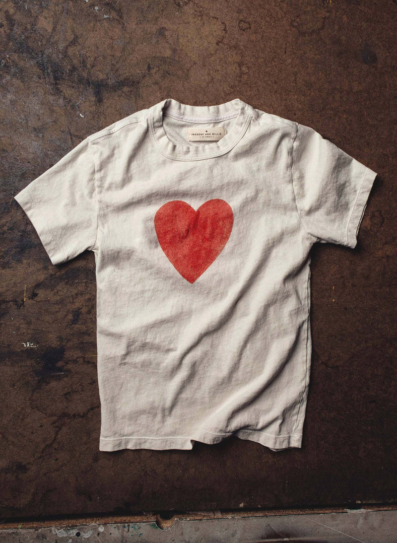 the "heart" tee