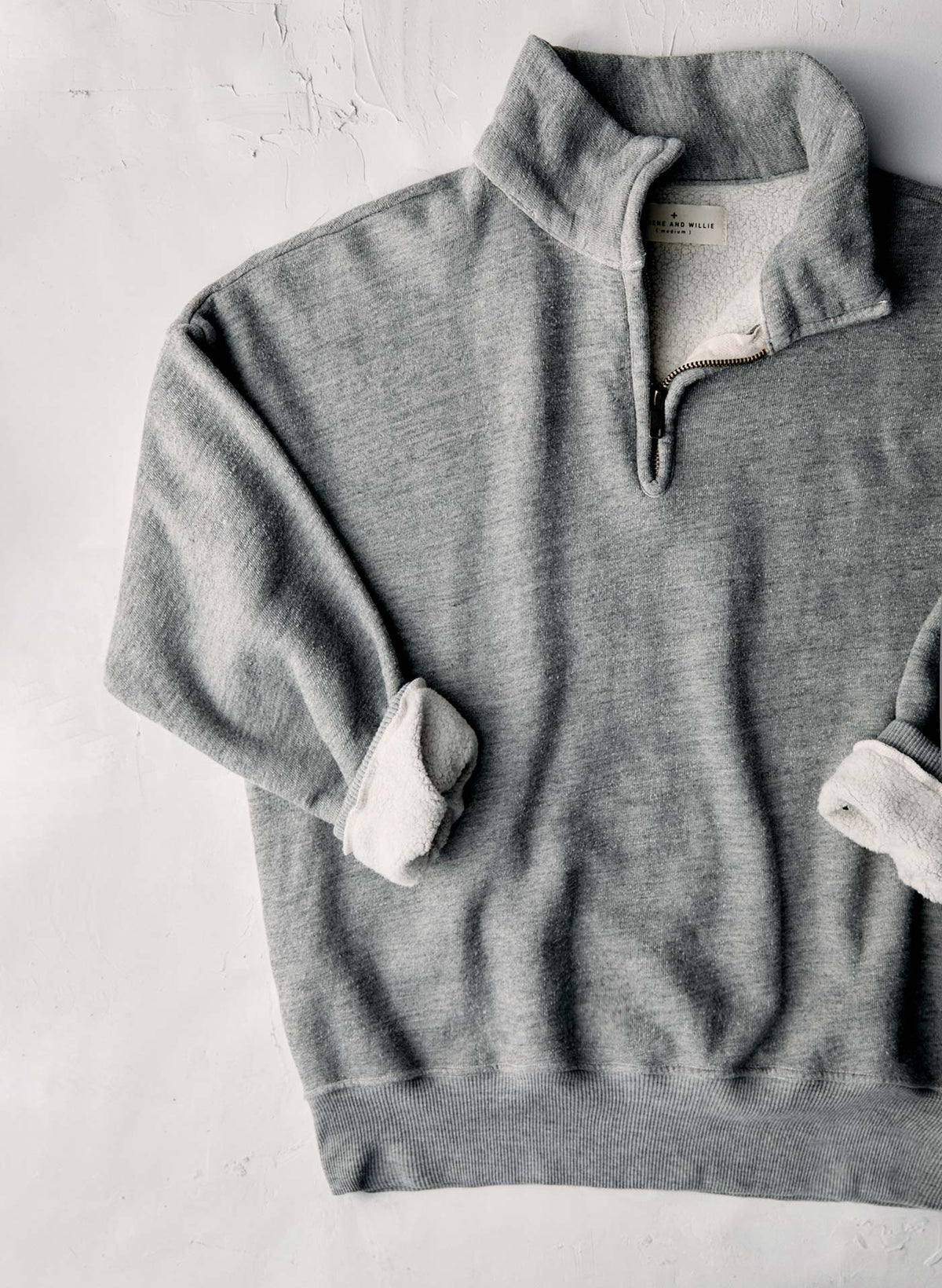 the quarter zip heather pullover